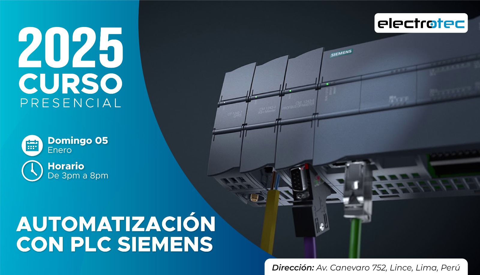 AUTOMATIZACIÓN PLC SIEMENS PRESENCIAL